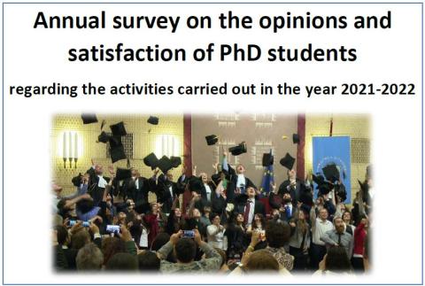 Annual survey on the opinions and satisfaction of PhD students - The 2022 Report