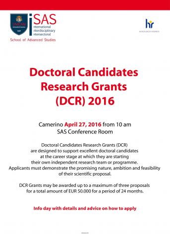 Doctoral Candidates Research Grants 2016