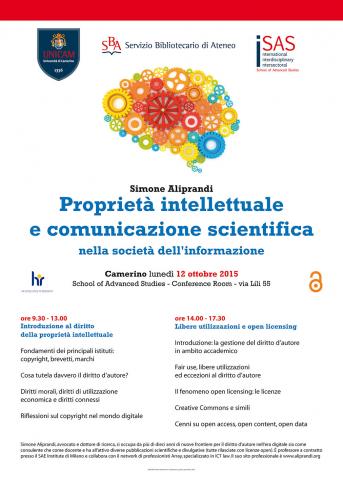 Proprietà intellettuale e comunicazione scientifica nella società dell'informazione