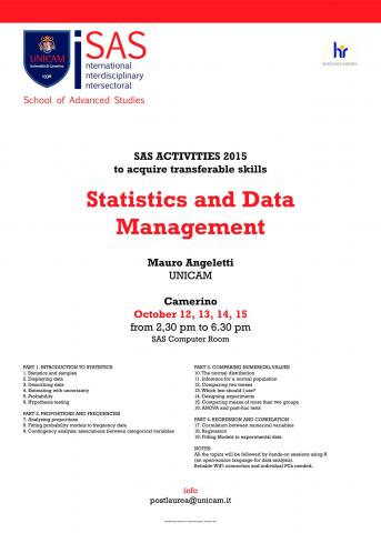 Statistics and Data management