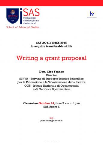 Writing a grant proposal